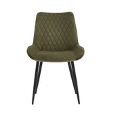 Adama Dining Chair - Green Velvet